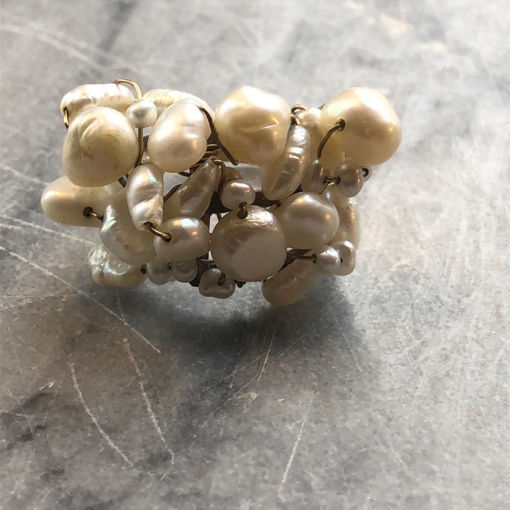 Multi-Strand Pearl Ring - image 2